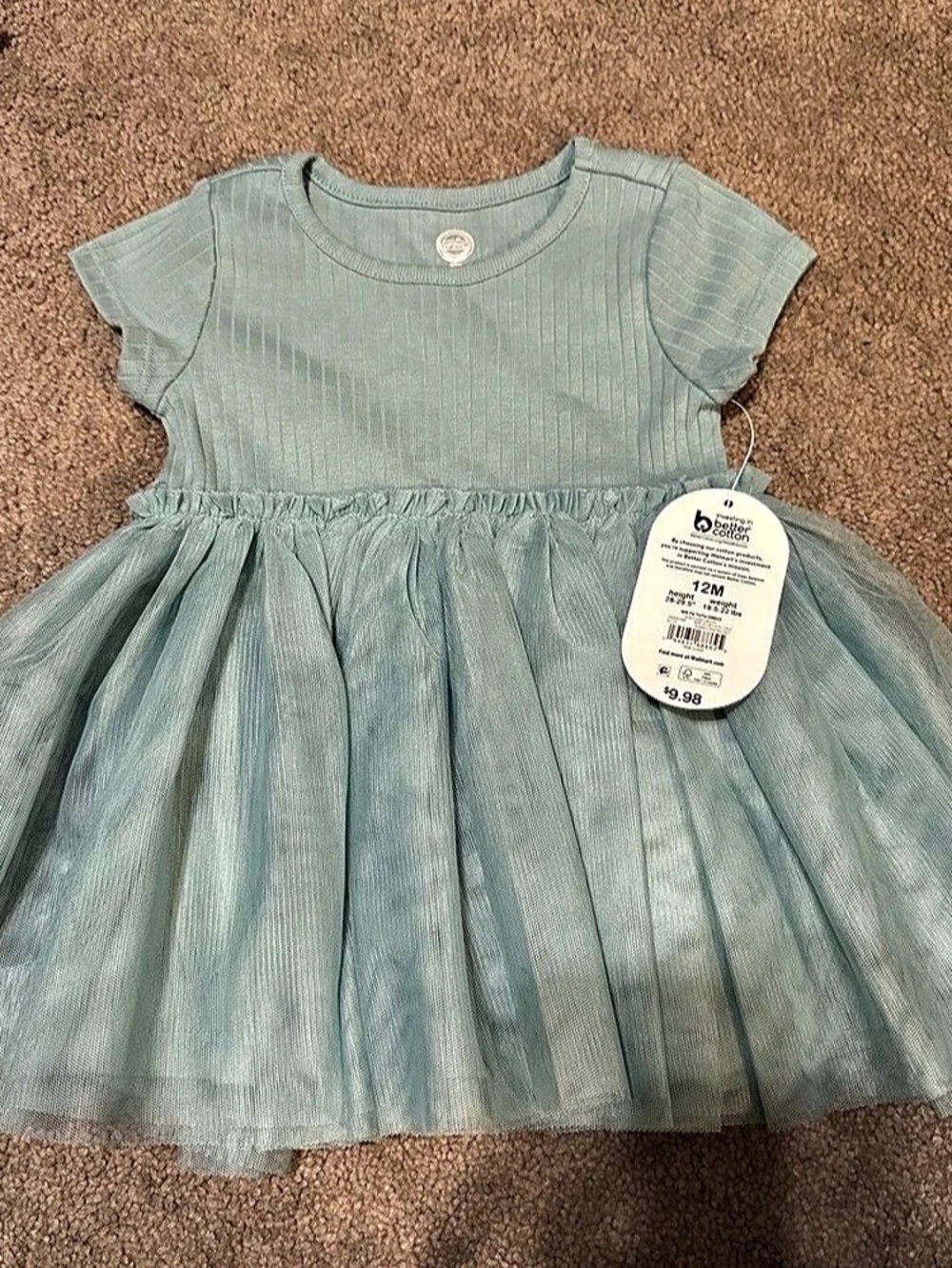 Wonder Nation WN TG Tutu Dress Blue Girls 12M NWT